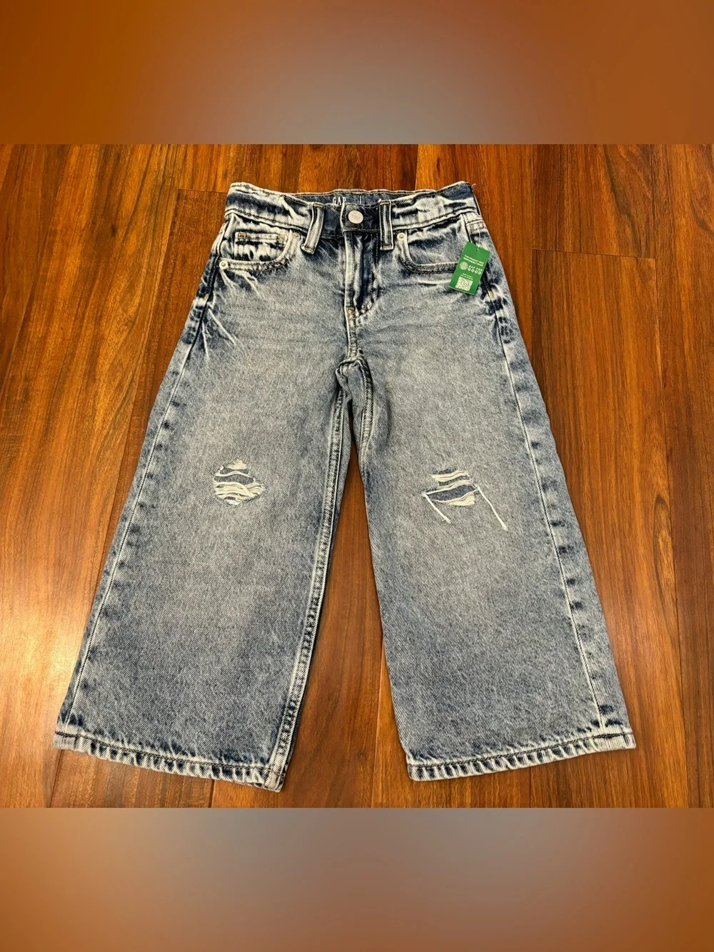 Gap Kids Low Stride Denim Jeans with Fake Rips NWT